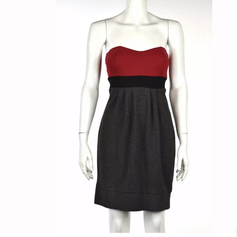 NWT Ella Moss Colorblock Strapless Dress, Sz Small